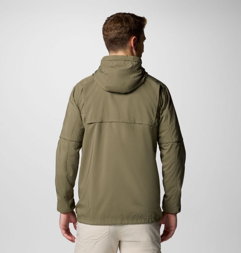 Chaqueta ligera con capucha Skien Valley para hombre, Color: Stone Green, image 2