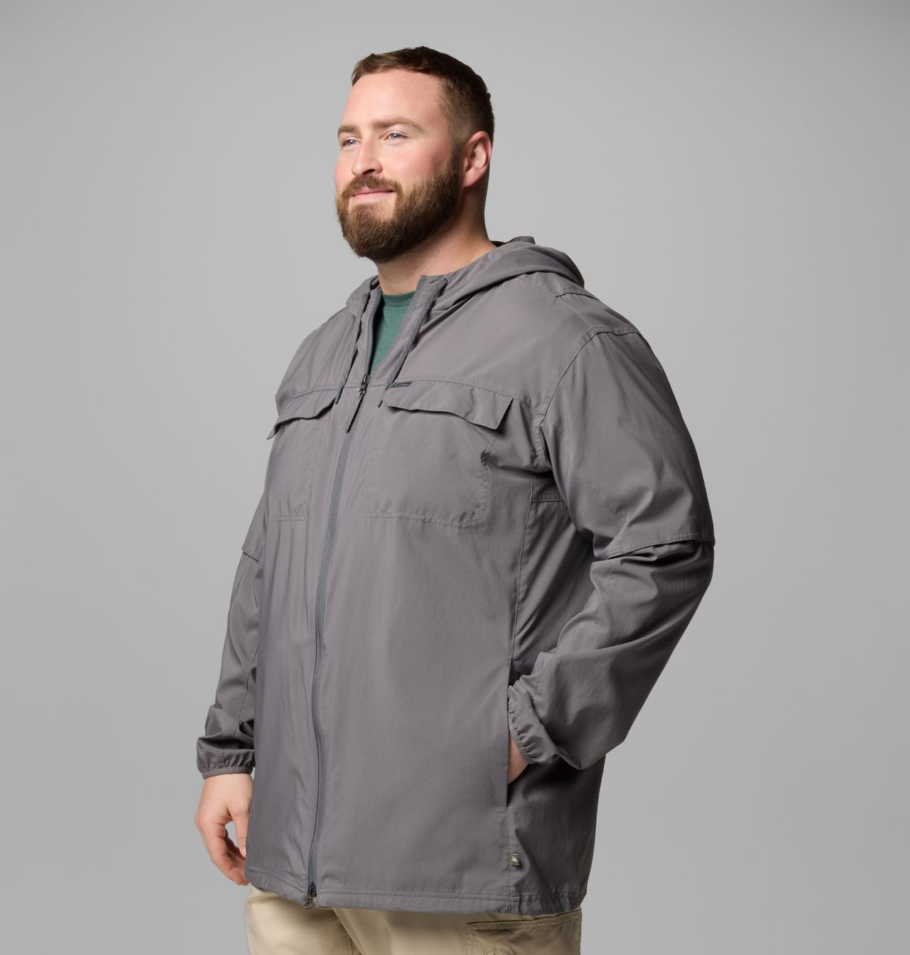 Men's Skien Valley™ Hooded Long Sleeve Shirt - Big 4
