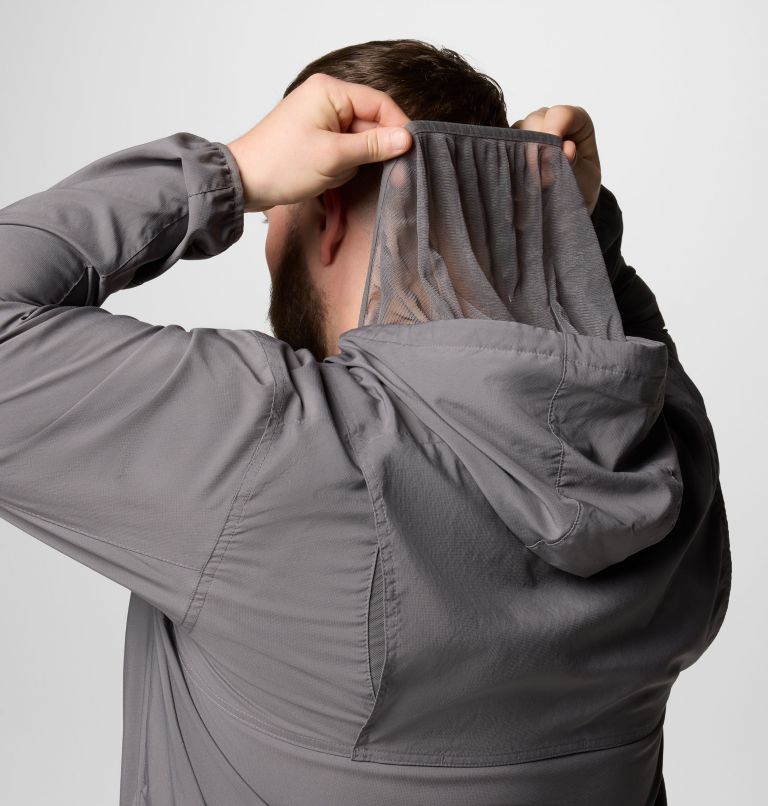 Men's Skien Valley Hooded Long Sleeve Shirt - Big, Color: City Grey, image 6