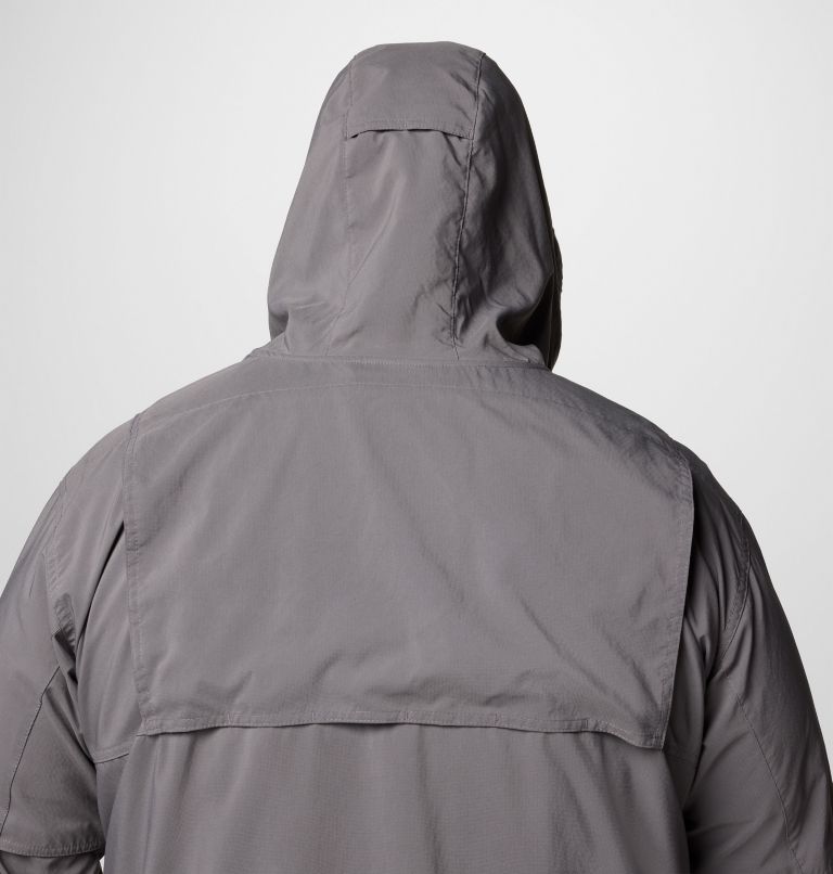 Men's Skien Valley Hooded Long Sleeve Shirt - Big, Color: City Grey, image 8
