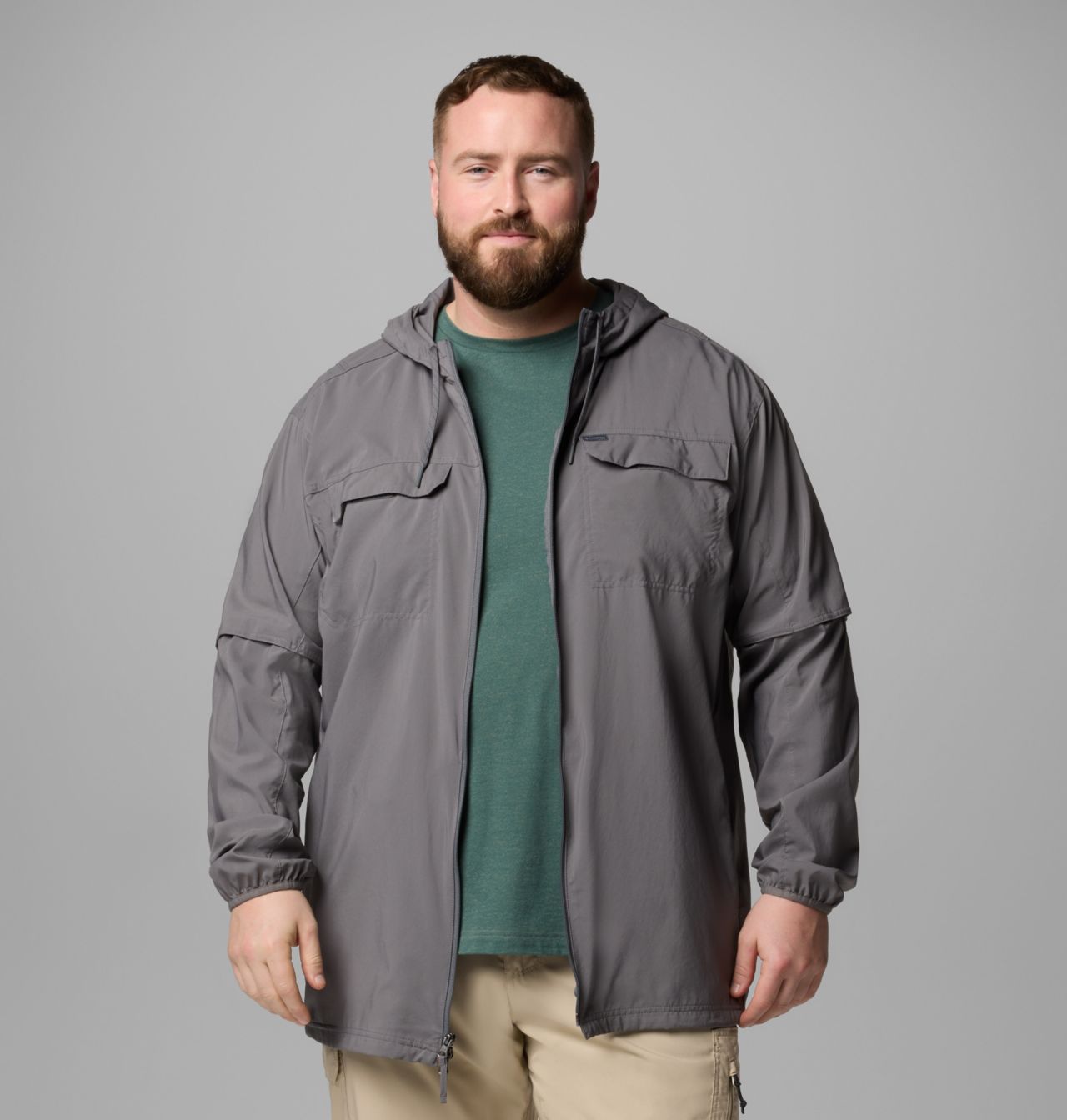 Men's Skien Valley™ Hooded Long Sleeve Shirt - Big 11