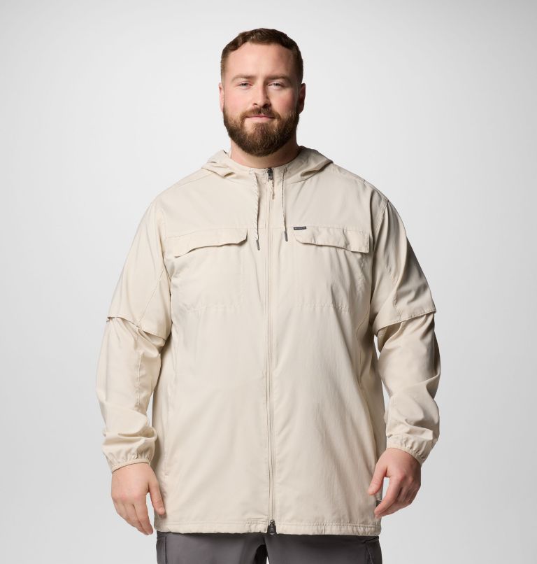 Men's Skien Valley Hooded Long Sleeve Shirt - Big, Color: Dark Stone, image 1
