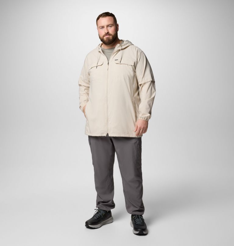 Men's Skien Valley Hooded Long Sleeve Shirt - Big, Color: Dark Stone, image 2