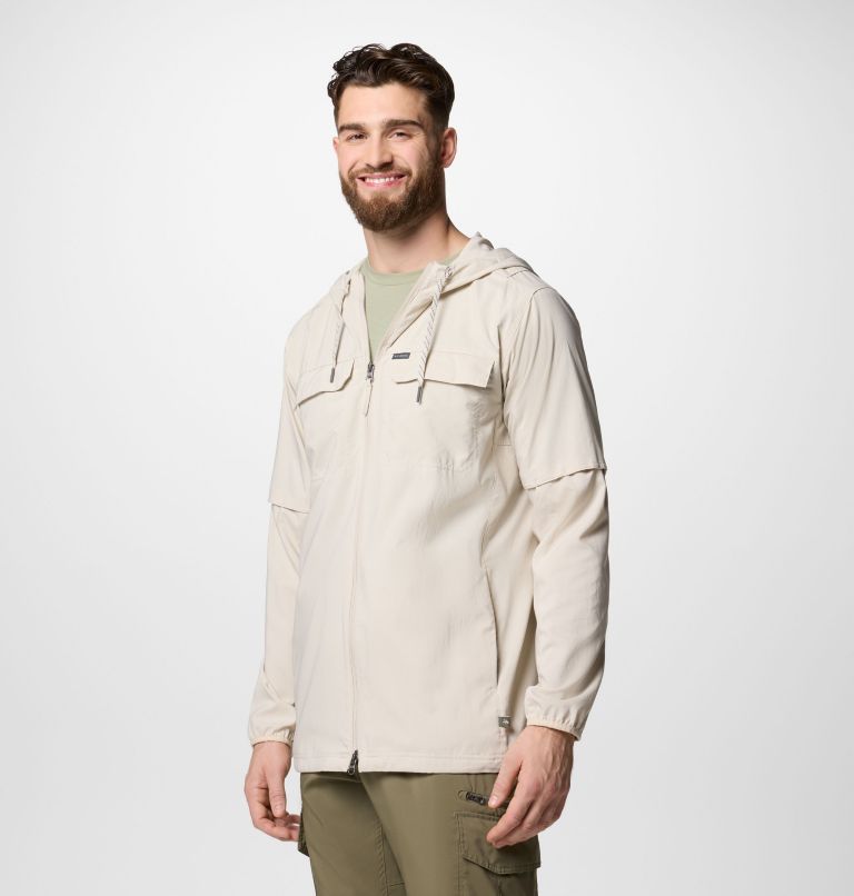 Men's Skien Valley Hooded Long Sleeve Shirt - Tall, Color: Dark Stone, image 4