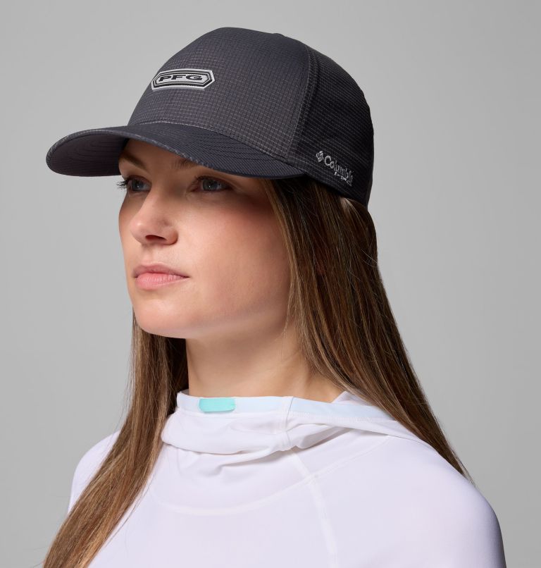 PFG Island Angler Stretch Fit Ball Cap, Color: Shark, PFG Tag, image 5