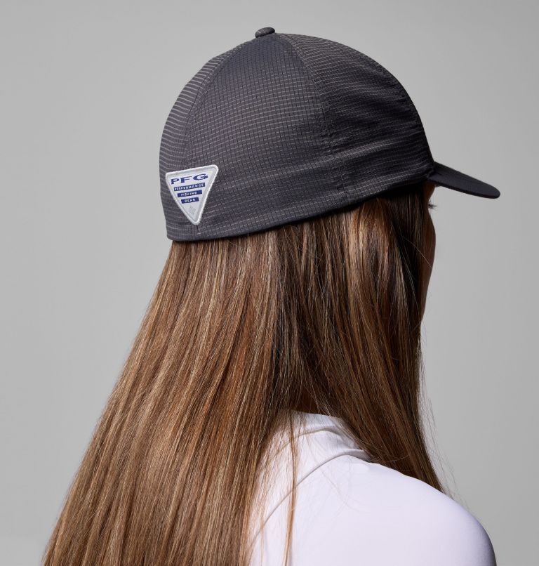 PFG Island Angler Stretch Fit Ball Cap, Color: Shark, PFG Tag, image 6