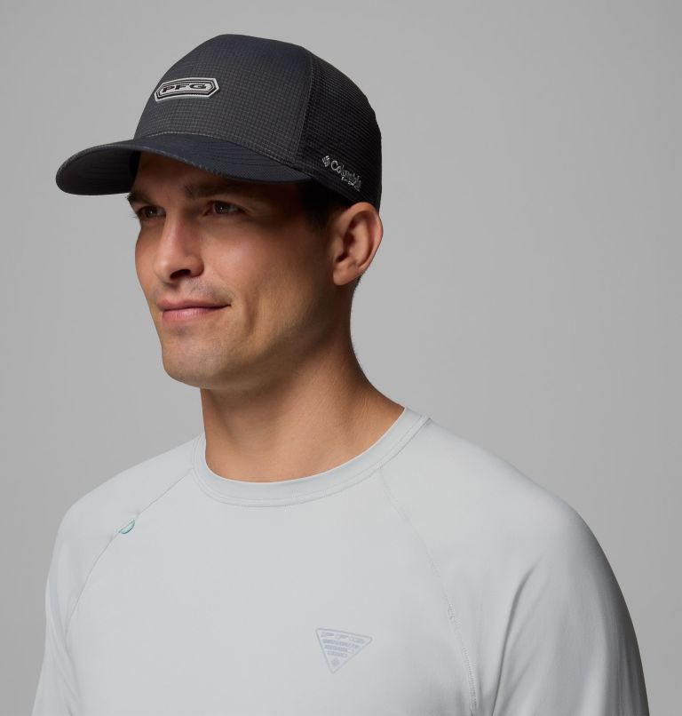 PFG Island Angler Stretch Fit Ball Cap, Color: Shark, PFG Tag, image 3