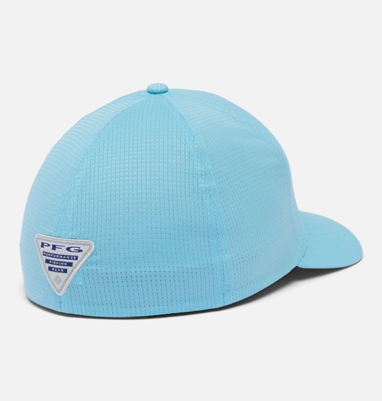 PFG Island Angler Stretch Fit Ball Cap, Color: Vintage Blue, Saltwater Diamond, image 2