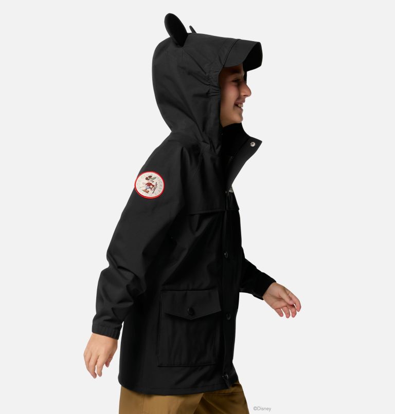 Kids' CSC x Disney Mickey Mouse Ibex Rain Shell, Color: Black, image 3
