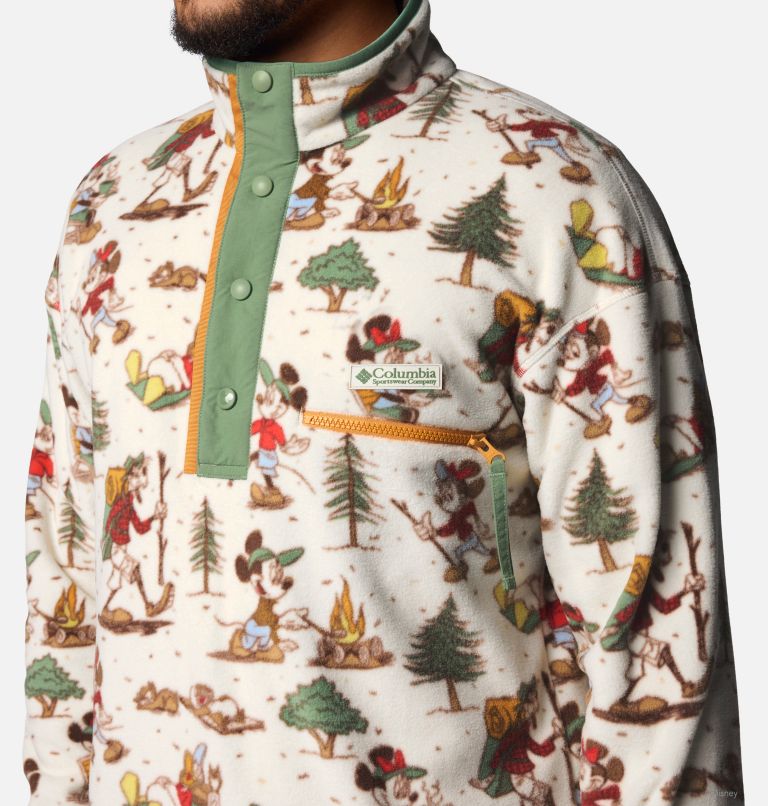 Polaire Semi-boutonnée CSC x Disney Mickey et Friends Homme, Color: Light Sand, image 7