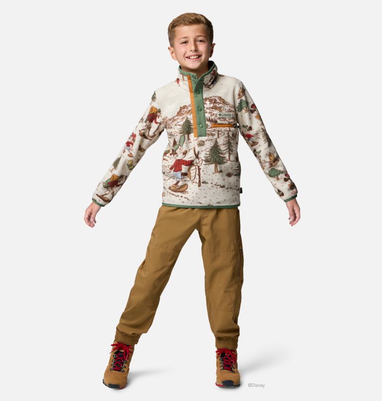 Kids' CSC x Disney Mickey & Friends Half Snap Fleece, Color: Light Sand, image 5