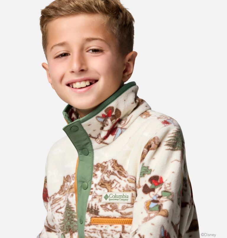 Kids' CSC x Disney Mickey & Friends Half Snap Fleece, Color: Light Sand, image 6