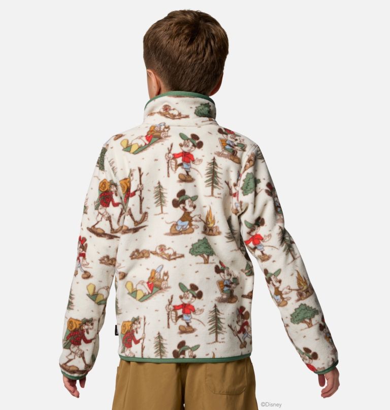 Kids' CSC x Disney Mickey & Friends Half Snap Fleece, Color: Light Sand, image 2