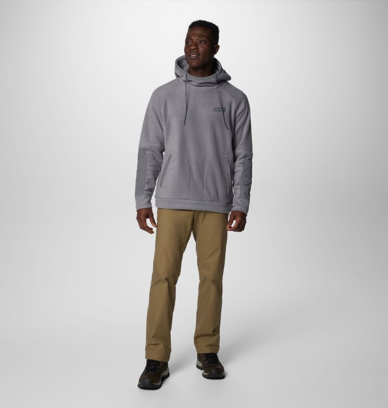 Men's Hunterdon II Fleece Hoodie, Color: City Grey, image 3
