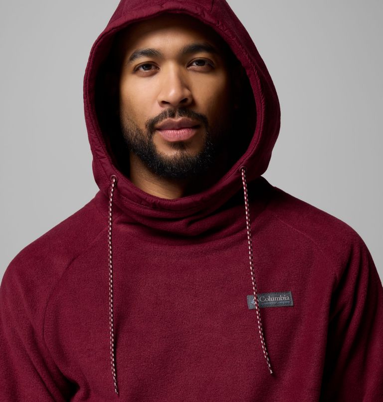 Men's Hunterdon II Fleece Hoodie, Color: Rich Wine, image 5