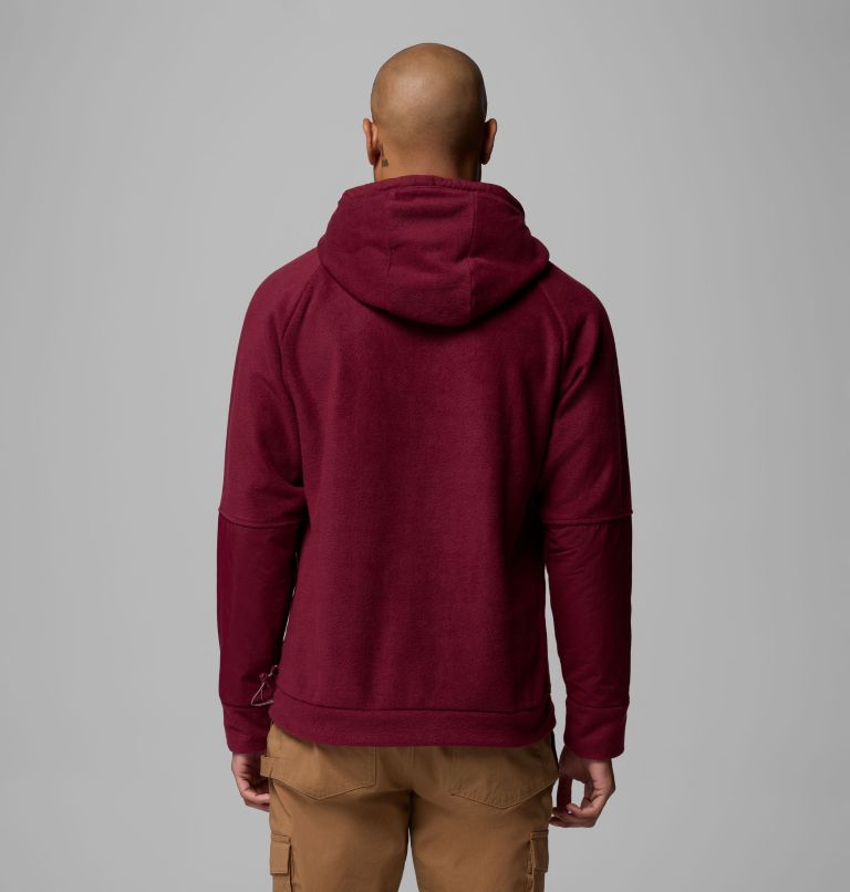 Men's Hunterdon II Fleece Hoodie, Color: Rich Wine, image 3