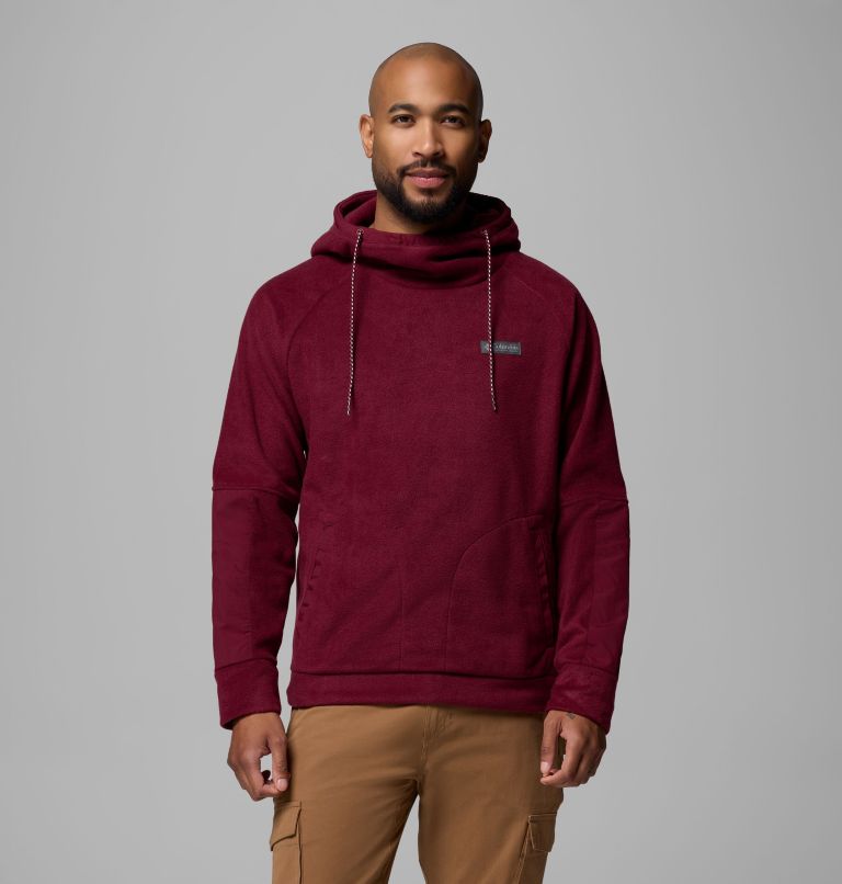 Men's Hunterdon II Fleece Hoodie, Color: Rich Wine, image 1