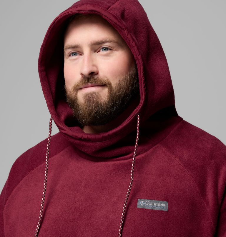 Men's Hunterdon II Fleece Hoodie - Big, Color: Rich Wine, image 5