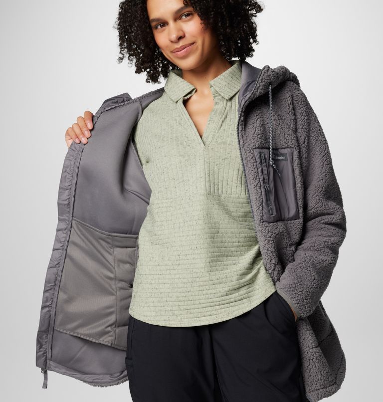 Chandail à capuchon avec glissière pleine longueur Winter Warmth pour femme | 023 | XL, Color: City Grey, image 6