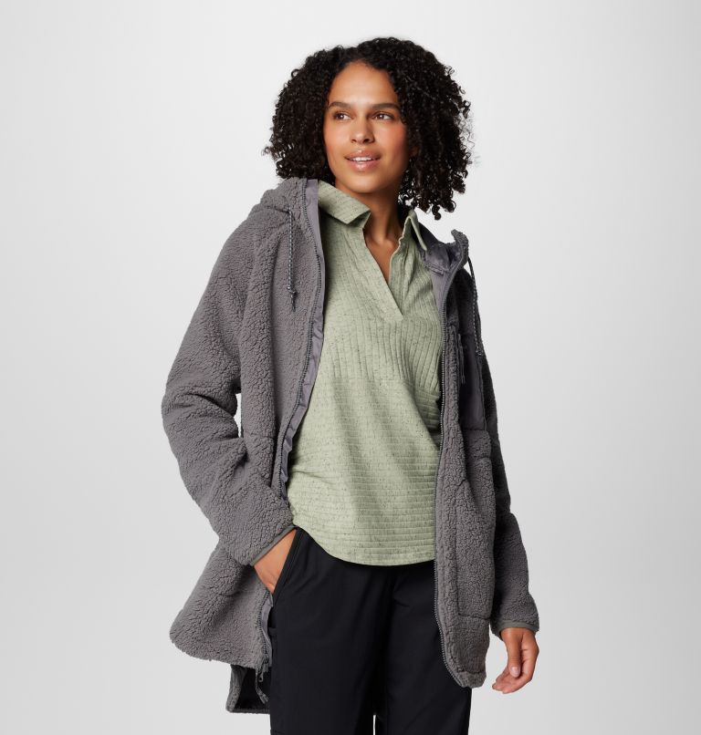 Chandail à capuchon avec glissière pleine longueur Winter Warmth pour femme | 023 | XL, Color: City Grey, image 8