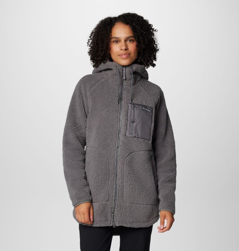 Chandail à capuchon avec glissière pleine longueur Winter Warmth pour femme | 023 | XL, Color: City Grey, image 1