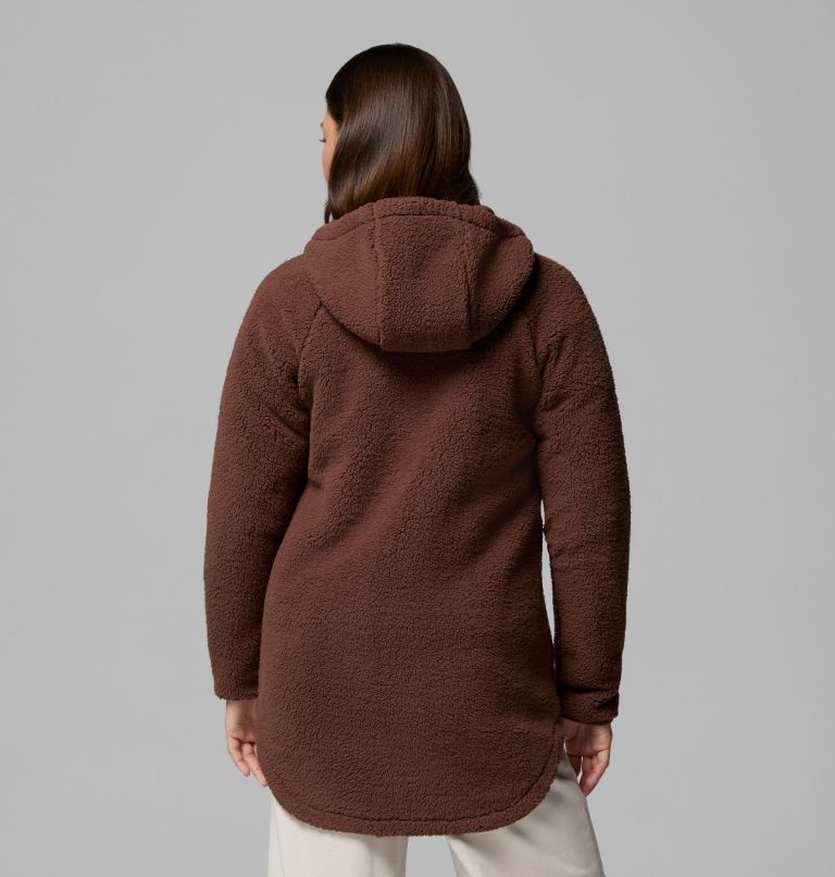 Chandail à capuchon avec fermeture éclair pleine longueur Winter Warmth pour femmes, Color: Tobacco, image 3