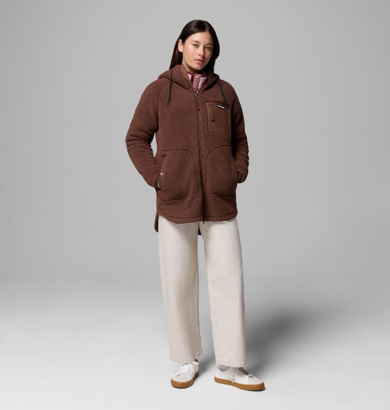 Chandail à capuchon avec fermeture éclair pleine longueur Winter Warmth pour femmes, Color: Tobacco, image 2