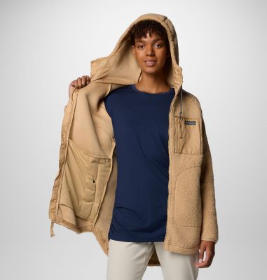 Fleecejacke Damen Mit Kapuze - Warme Sweatjacke Winter Übergangsjacke