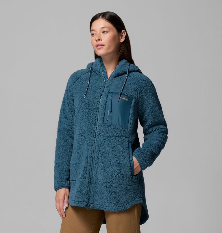 Chandail à capuchon avec fermeture éclair pleine longueur Winter Warmth pour femmes, Color: Everblue, image 4