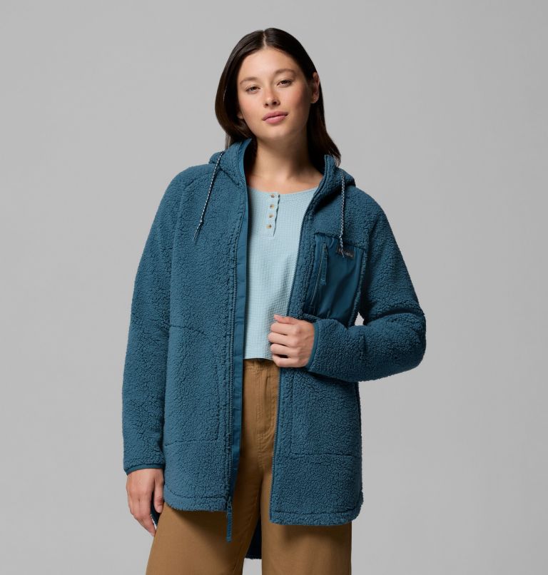 Chandail à capuchon avec fermeture éclair pleine longueur Winter Warmth pour femmes, Color: Everblue, image 5