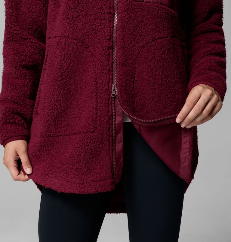 Chandail à capuchon avec fermeture éclair pleine longueur Winter Warmth pour femmes, Color: Rich Wine, image 7