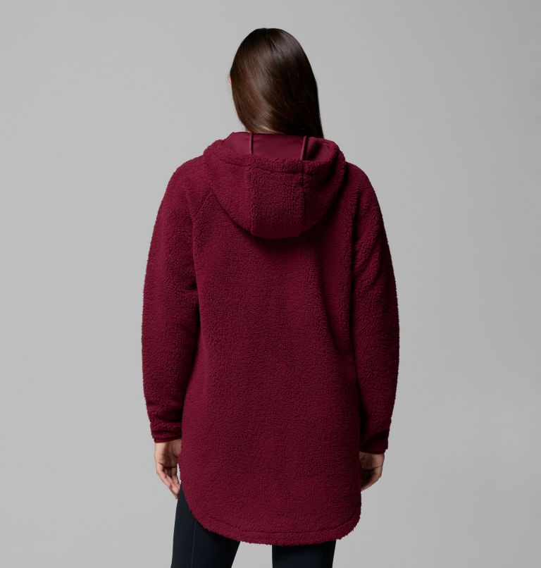 Chandail à capuchon avec fermeture éclair pleine longueur Winter Warmth pour femmes, Color: Rich Wine, image 3