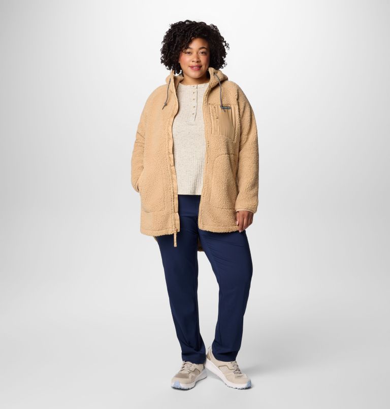 Women's Winter Warmth Full Zip Hoodie - Plus Size, Color: Canoe, image 3