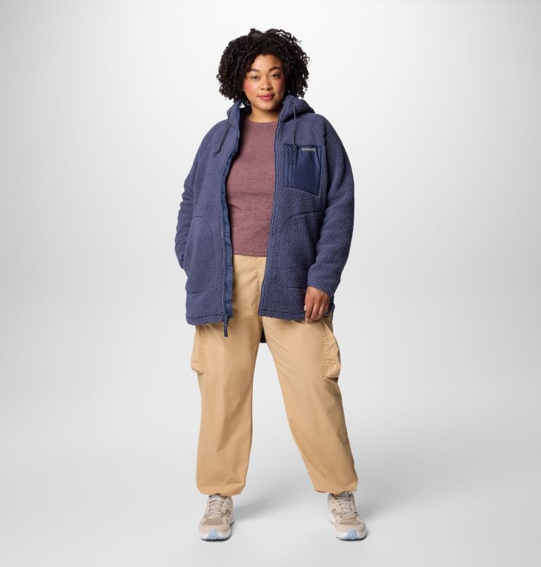Women's Winter Warmth Full Zip Hoodie - Plus Size, Color: Nocturnal, image 3
