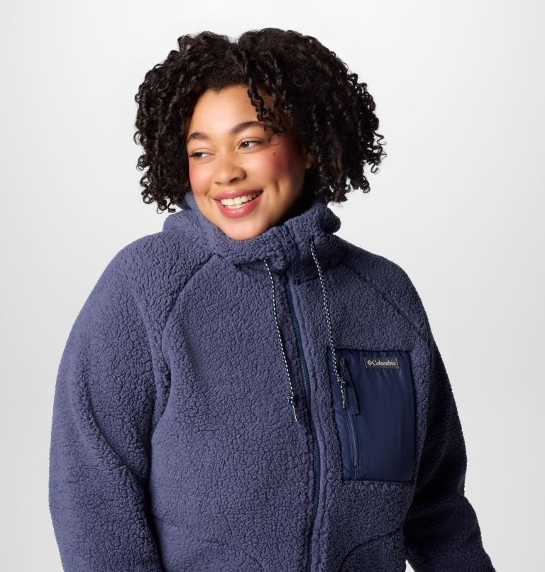 Women's Winter Warmth Full Zip Hoodie - Plus Size, Color: Nocturnal, image 5