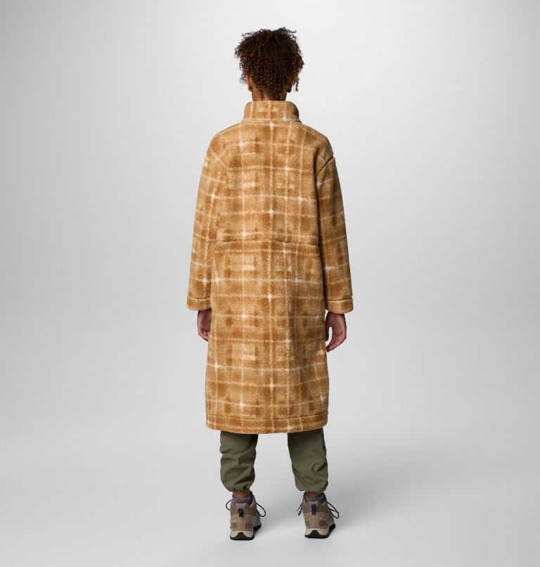 Women's Winter Warmth Full Length Jacket, Color: Camel Brown Omblur, image 2