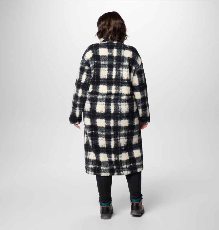Women's Winter Warmth Full Length Jacket - Plus Size, Color: Chalk Omblur Tonal, image 2