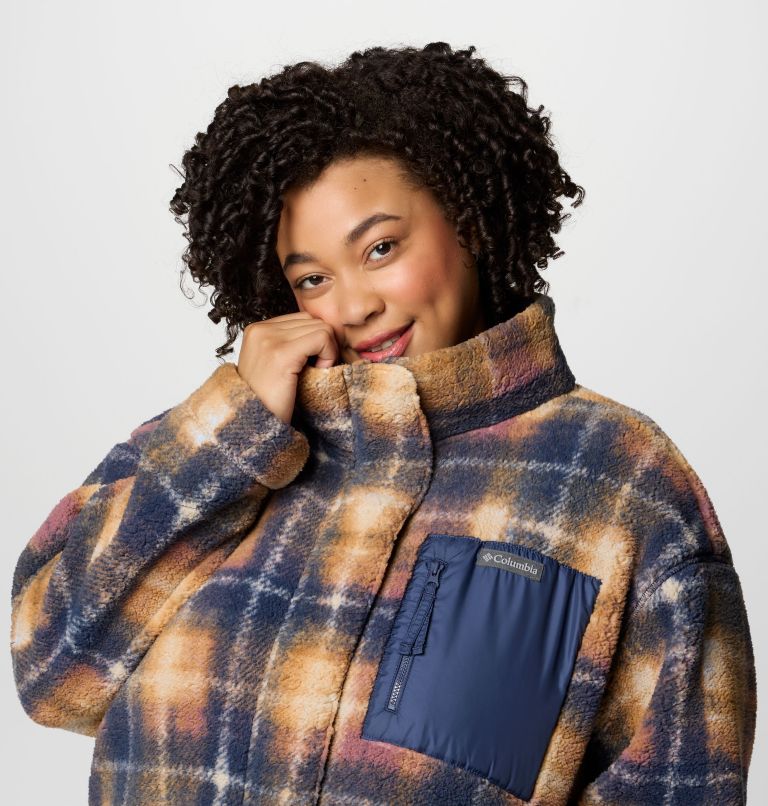 Women's Winter Warmth Full Length Jacket - Plus Size, Color: Nocturnal Omblur, image 5