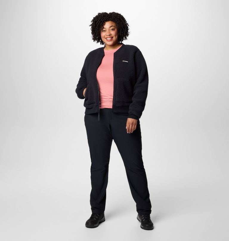 Women's Winter Warmth Bomber - Plus Size, Color: Black, image 3