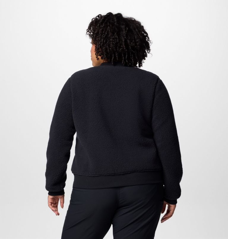 Women's Winter Warmth Bomber - Plus Size, Color: Black, image 2