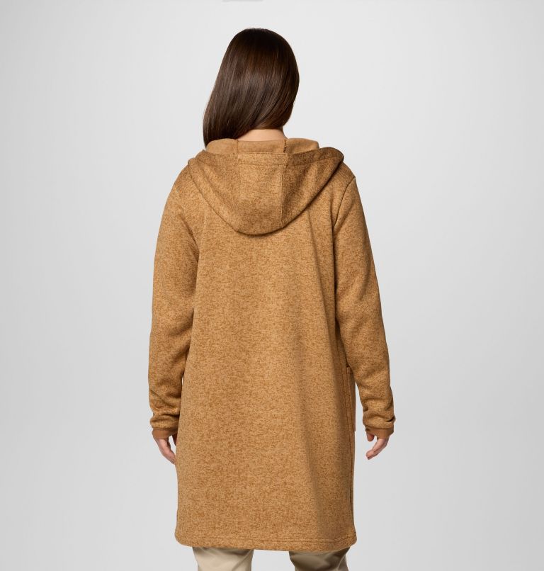 Women's Montavilla Hooded Cardigan, Color: Camel Brown, image 2