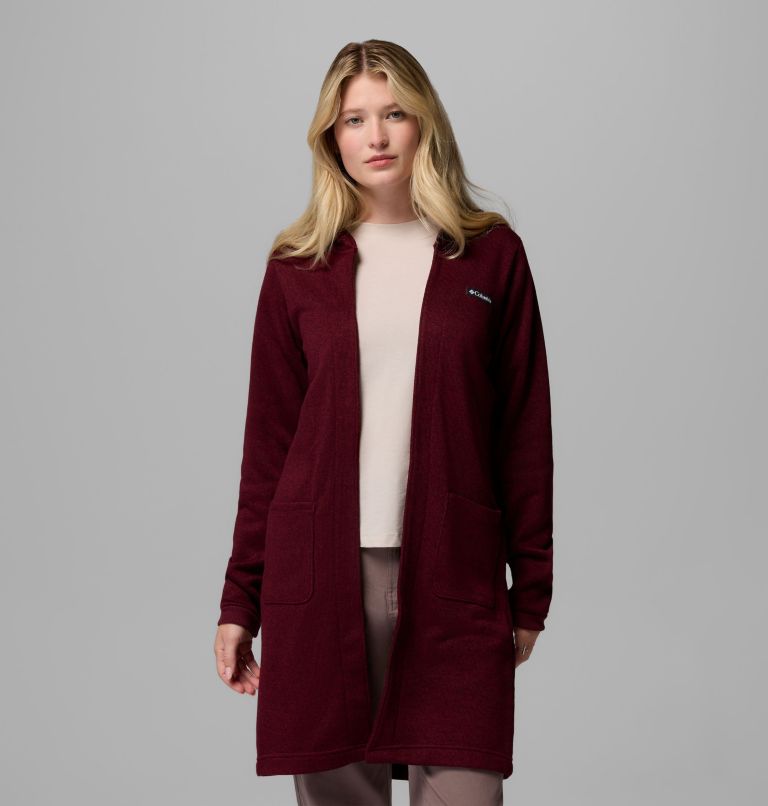 Women's Montavilla Hooded Cardigan, Color: Rich Wine, image 1