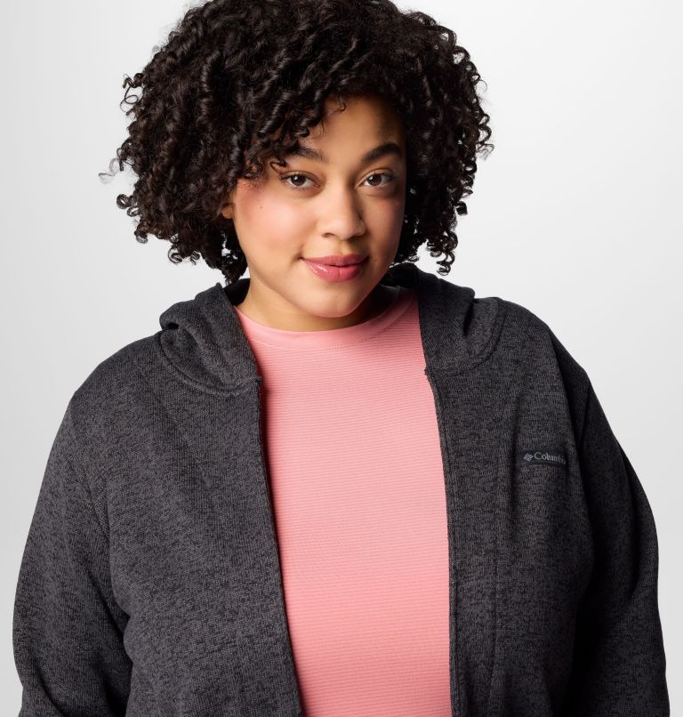 Women's Montavilla Hooded Cardigan - Plus Size, Color: Black, image 5