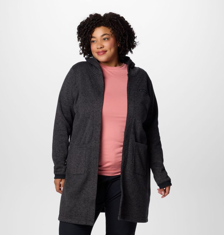 Women's Montavilla Hooded Cardigan - Plus Size, Color: Black, image 1