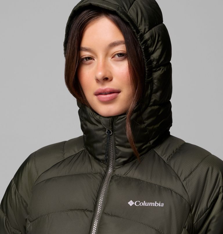 Women's Karis Gale Full Length Parka, Color: Greenscape, image 6