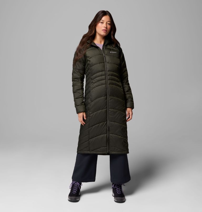 Women's Karis Gale Full Length Parka, Color: Greenscape, image 1