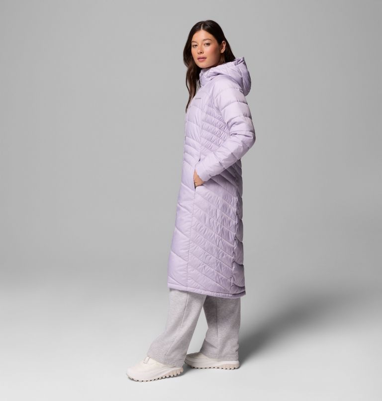 Women's Karis Gale Full Length Parka, Color: Lavender Pearl, image 4