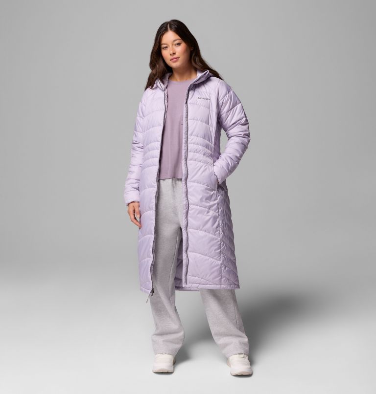 Women's Karis Gale Full Length Parka, Color: Lavender Pearl, image 5