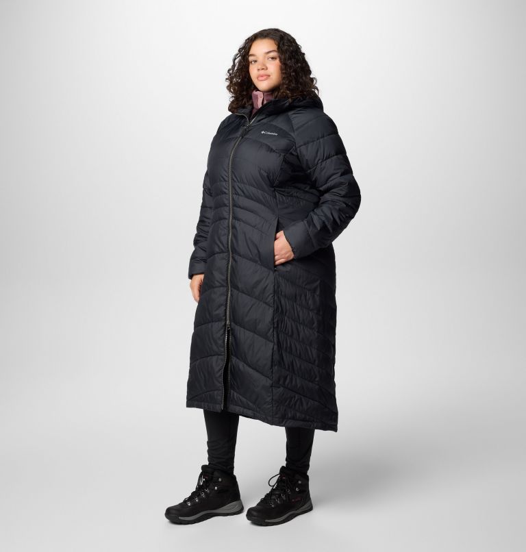 Women's Karis Gale Full Length Parka - Plus Size, Color: Black, image 4