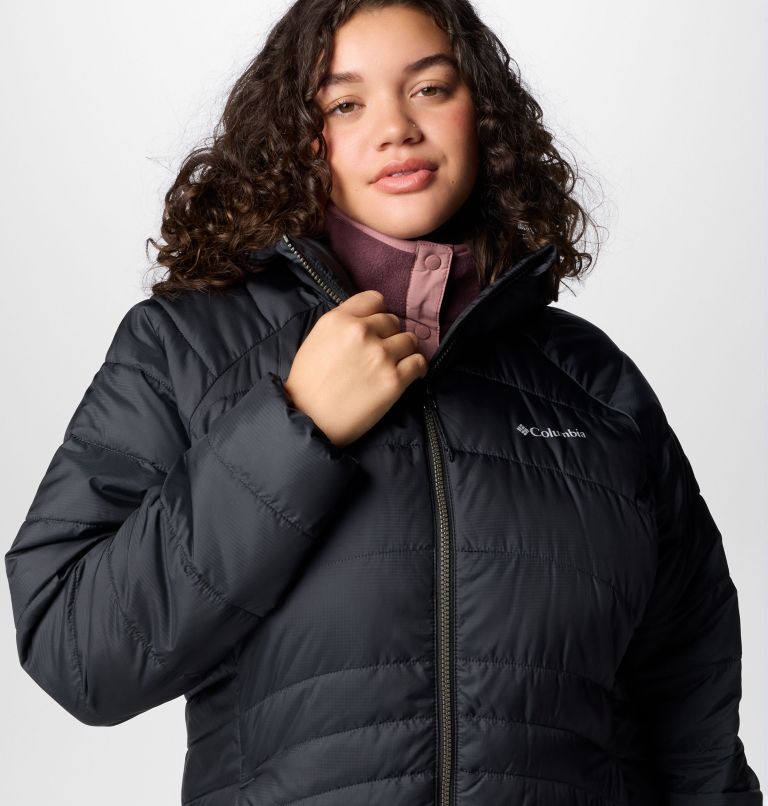 Women's Karis Gale Full Length Parka - Plus Size, Color: Black, image 5